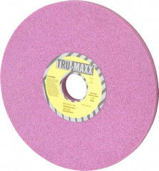 Tru-Maxx - 8" Diam x 1-1/4" Hole x 1/2" Thick, H Hardness, 46 Grit Surface Grinding Wheel - Aluminum Oxide, Type 1, Coarse Grade, 3,105 Max RPM, Vitrified Bond, No Recess - Industrial Tool & Supply