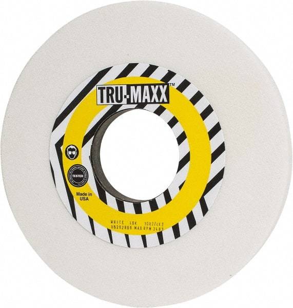 Tru-Maxx - 10" Diam x 3" Hole x 3/4" Thick, K Hardness, 46 Grit Surface Grinding Wheel - Aluminum Oxide, Type 1, Coarse Grade, 2,483 Max RPM, Vitrified Bond, No Recess - Industrial Tool & Supply