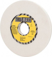 Tru-Maxx - 6" Diam x 1-1/4" Hole x 1/2" Thick, K Hardness, 80 Grit Surface Grinding Wheel - Aluminum Oxide, Type 1, Medium Grade, 5,410 Max RPM, Vitrified Bond, No Recess - Industrial Tool & Supply