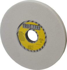 Tru-Maxx - 7" Diam x 1-1/4" Hole x 1/2" Thick, L Hardness, 60 Grit Surface Grinding Wheel - Aluminum Oxide, Type 1, Medium Grade, 3,600 Max RPM, Vitrified Bond, No Recess - Industrial Tool & Supply