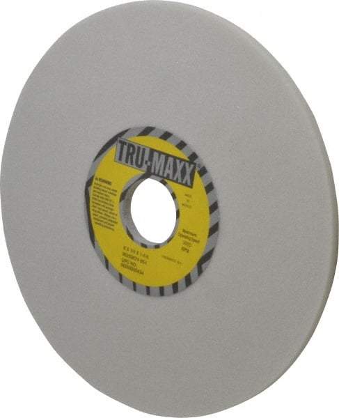 Tru-Maxx - 8" Diam x 1-1/4" Hole x 1/4" Thick, I Hardness, 60 Grit Surface Grinding Wheel - Aluminum Oxide, Type 1, Medium Grade, 3,600 Max RPM, Vitrified Bond, No Recess - Industrial Tool & Supply