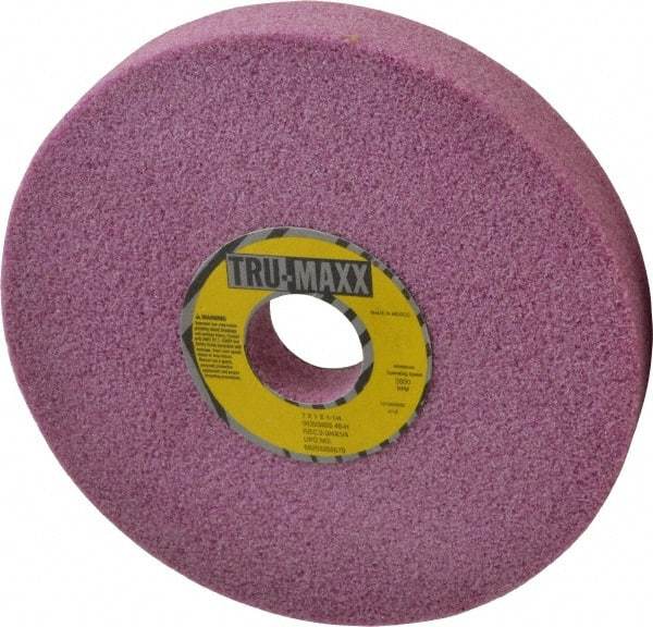 Tru-Maxx - 7" Diam x 1-1/4" Hole x 1" Thick, H Hardness, 46 Grit Surface Grinding Wheel - Aluminum Oxide, Type 5, Coarse Grade, 3,600 Max RPM, Vitrified Bond, One-Side Recess - Industrial Tool & Supply