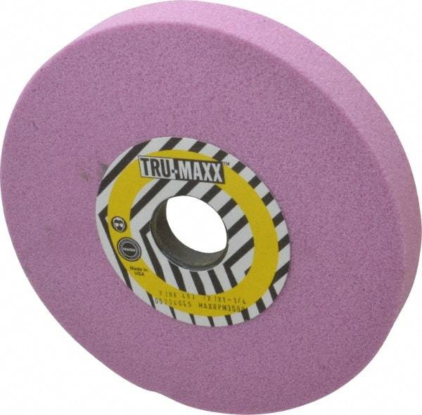 Tru-Maxx - 7" Diam x 1-1/4" Hole x 1" Thick, I Hardness, 46 Grit Surface Grinding Wheel - Aluminum Oxide, Type 5, Coarse Grade, 3,600 Max RPM, Vitrified Bond, One-Side Recess - Industrial Tool & Supply