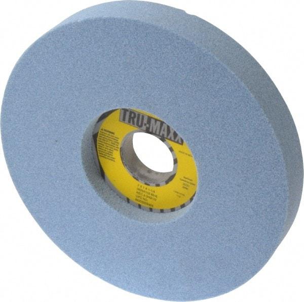 Tru-Maxx - 7" Diam x 1-1/4" Hole x 1" Thick, K Hardness, 60 Grit Surface Grinding Wheel - Ceramic, Type 5, Medium Grade, 3,600 Max RPM, Vitrified Bond, One-Side Recess - Industrial Tool & Supply