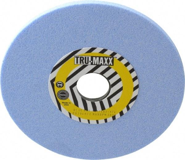 Tru-Maxx - 7" Diam x 1-1/4" Hole x 1/4" Thick, I Hardness, 60 Grit Surface Grinding Wheel - Ceramic, Type 1, Medium Grade, 3,600 Max RPM, Vitrified Bond, No Recess - Industrial Tool & Supply