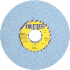 Tru-Maxx - 7" Diam x 1-1/4" Hole x 1/2" Thick, J Hardness, 46 Grit Surface Grinding Wheel - Ceramic, Type 1, Coarse Grade, 3,600 Max RPM, Vitrified Bond, No Recess - Industrial Tool & Supply