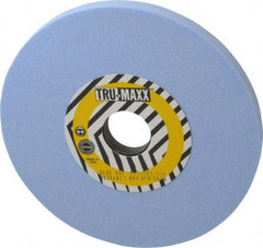 Tru-Maxx - 7" Diam x 1-1/4" Hole x 1/2" Thick, L Hardness, 80 Grit Surface Grinding Wheel - Ceramic, Type 1, Medium Grade, 3,600 Max RPM, Vitrified Bond, No Recess - Industrial Tool & Supply