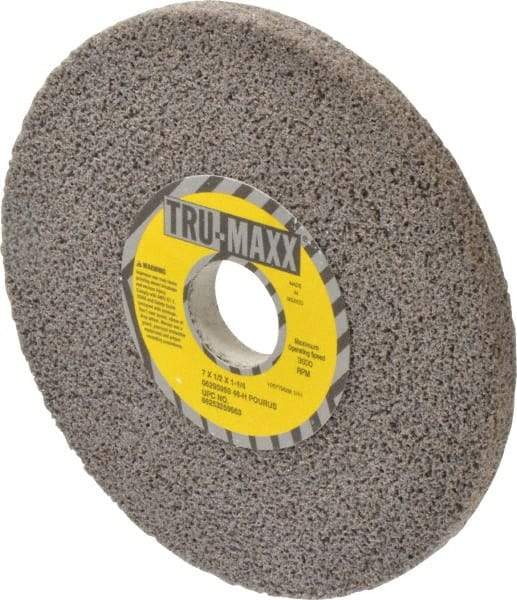 Tru-Maxx - 7" Diam x 1-1/4" Hole x 1/2" Thick, H Hardness, 46 Grit Surface Grinding Wheel - Aluminum Oxide, Type 1, Coarse Grade, 3,600 Max RPM, Vitrified Bond, No Recess - Industrial Tool & Supply