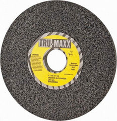 Tru-Maxx - 7" Diam x 1-1/4" Hole x 1/2" Thick, F Hardness, 46 Grit Surface Grinding Wheel - Aluminum Oxide, Type 1, Coarse Grade, 3,600 Max RPM, Vitrified Bond, No Recess - Industrial Tool & Supply