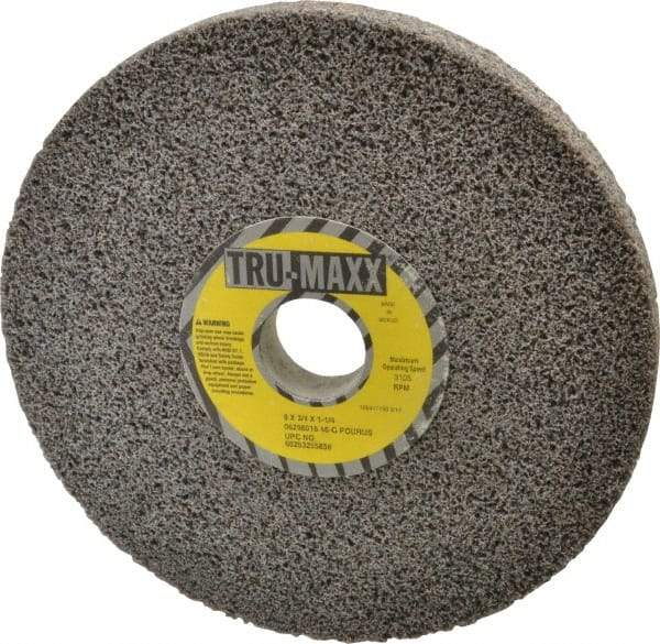 Tru-Maxx - 8" Diam x 1-1/4" Hole x 3/4" Thick, G Hardness, 46 Grit Surface Grinding Wheel - Aluminum Oxide, Type 1, Coarse Grade, 3,105 Max RPM, Vitrified Bond, No Recess - Industrial Tool & Supply