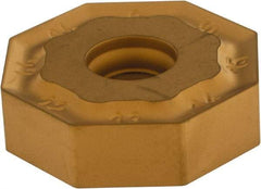 Iscar - ONMU080608 TN Grade IC4100 Carbide Milling Insert - TiCN/Al2O3/TiN Finish, 0.2362" Thick, 0.7953" Inscribed Circle, 0.8mm Corner Radius - Industrial Tool & Supply