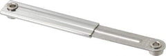 Sugatsune - 4-13/32" OAL x 39/64" Wide, 13.2 Lb Capacity, Ultra Mini Lid Stay - Only One Stay per Lid Required, 5/32" Mounting Hole Diam, 90° Max Opening, Polished 304 & 303 Stainless Steel & Polyacetal - Industrial Tool & Supply