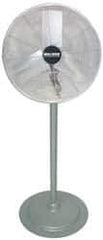 TPI - 30" Blade, 1/4 hp, 9,200 Max CFM, Single Phase Pedestal Stand Explosion Proof Fan - 5/2.6 Amps, 120/240 Volts - Industrial Tool & Supply