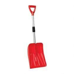 Value Collection - 10-1/2 Inch Wide Blade x 13 Inch High Blade Snow Shovel - 24 Inch Long Metal Shaft Handle with Poly D-Grip - Industrial Tool & Supply