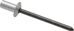 RivetKing - Size 62 Dome Head Aluminum Closed End Sealing Blind Rivet - Steel Mandrel, 0.02" to 1/8" Grip, 3/8" Head Diam, 0.192" to 0.196" Hole Diam, 0.406" Length Under Head, 3/16" Body Diam - Industrial Tool & Supply