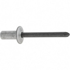 RivetKing - Size 84 Dome Head Aluminum Closed End Sealing Blind Rivet - Steel Mandrel, 1/8" to 1/4" Grip, 1/2" Head Diam, 0.257" to 0.261" Hole Diam, 0.57" Length Under Head, 1/4" Body Diam - Industrial Tool & Supply