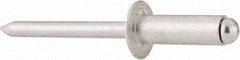 RivetKing - Size 88 Dome Head Aluminum Open End Blind Rivet - Aluminum Mandrel, 0.376" to 1/2" Grip, 1/2" Head Diam, 0.257" to 0.261" Hole Diam, 3/4" Length Under Head, 1/4" Body Diam - Industrial Tool & Supply