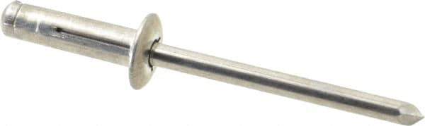 RivetKing - Size 0619 Dome Head Aluminum Tri Folding Blind Rivet - Aluminum Mandrel, 0.04" to 0.157" Grip, 0.386" Head Diam, 0.196" to 0.209" Hole Diam, 0.684" Length Under Head, 3/16" Body Diam - Industrial Tool & Supply