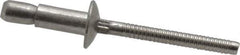 RivetKing - Size 64 Dome Head Stainless Steel Structural with Locking Stem Blind Rivet - Stainless Steel Mandrel, 0.062" to 0.27" Grip, 0.385" Head Diam, 0.194" to 0.204" Hole Diam, 0.415" Length Under Head, 3/16" Body Diam - Industrial Tool & Supply