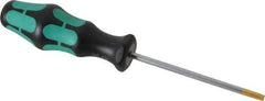 Wera - T25 Torx Driver - 3-15/16" Blade Length, 8-5/64" OAL, Ergonomic Handle - Industrial Tool & Supply