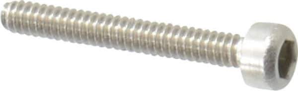 Value Collection - M1.6x0.35 Metric Coarse Hex Socket Drive, Socket Cap Screw - Grade 18-8 & Austenitic A2 Stainless Steel, Uncoated, Fully Threaded, 12mm Length Under Head - Industrial Tool & Supply