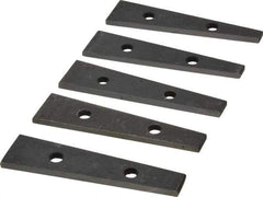 Value Collection - 6 to 10° Angle, 3-1/2 Inch Long, Angle Block Set - 5/32 Inch Thick, 55-60 Rc Hardness, 5 Pieces - Industrial Tool & Supply