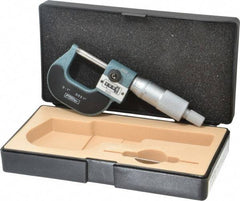 Fowler - 0 to 1" Range, 0.0001" Graduation, Mechanical Outside Micrometer - Ratchet Stop Thimble, Accurate to 0.0001", Digital Counter - Industrial Tool & Supply