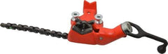Ridgid - 1/8 to 2-1/2" Pipe Capacity, Manual Chain Vise - Bolt Down, Cast Iron, Model Number BC210 - Industrial Tool & Supply