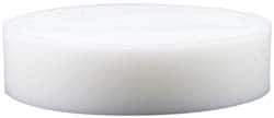 Made in USA - 2 Inch Diameter, 1 Inch Thick, Plastic Disc - White, PTFE Virgin - Industrial Tool & Supply