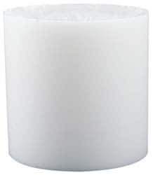 Made in USA - 4 Inch Diameter, 1 Inch Thick, Plastic Disc - White, PTFE Virgin - Industrial Tool & Supply