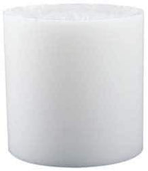 Made in USA - 4 Inch Diameter, 1 Inch Thick, Plastic Disc - White, PTFE Virgin - Industrial Tool & Supply