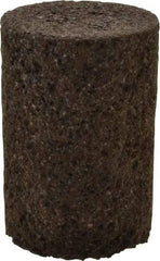 Norton - Type 18, 2" Max Diam, 3" Head Thickness, 16 Grit Square Tip Plug - Zirconia Alumina, Very Coarse Grade, 5/8-11 Shank Thread - Industrial Tool & Supply