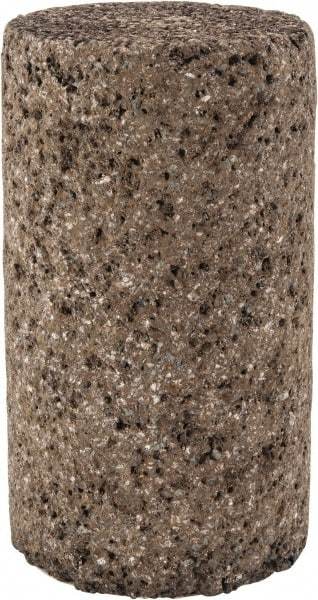 Norton - Type 18, 1-1/2" Max Diam, 2-1/2" Head Thickness, 20 Grit Square Tip Plug - Aluminum Oxide/Zirconia Alumina Blend, Very Coarse Grade, 3/8-24 Shank Thread - Industrial Tool & Supply