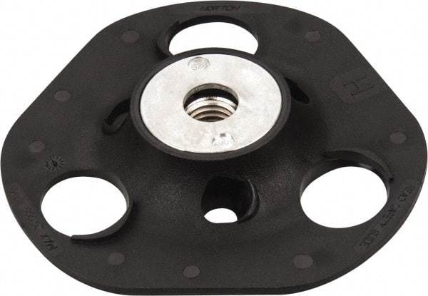 Norton - 5" Diam Locking Nut Disc Backing Pad - Medium Density, 13,000 RPM, Speed-Lok Compatible - Industrial Tool & Supply