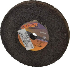 Norton - 6" Diam x 5/8" Hole x 1" Thick, Q Hardness, 16 Grit Surface Grinding Wheel - Aluminum Oxide, Type 1, Very Coarse Grade, 8,000 Max RPM, No Recess - Industrial Tool & Supply