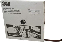 3M - 1" x 50 Yd Aluminum Oxide Cloth Roll - Medium Grade, X Weighted Backing - Industrial Tool & Supply
