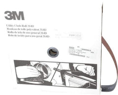 3M - 1-1/2" x 50 Yd 50 Grit Aluminum Oxide Cloth Roll - Coarse Grade, X Weighted Backing - Industrial Tool & Supply