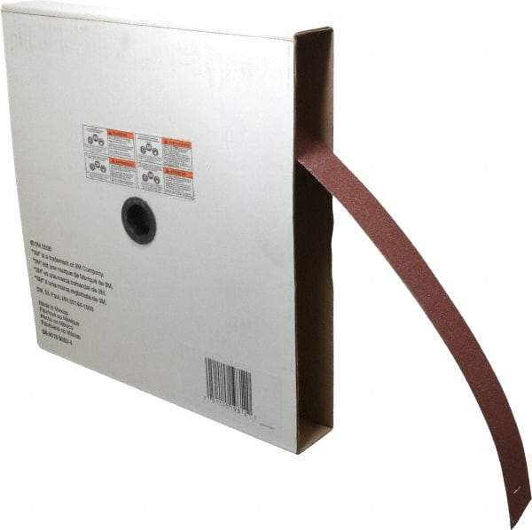 3M - 1-1/2" x 50 Yd 60 Grit Aluminum Oxide Cloth Roll - Medium Grade, X Weighted Backing - Industrial Tool & Supply