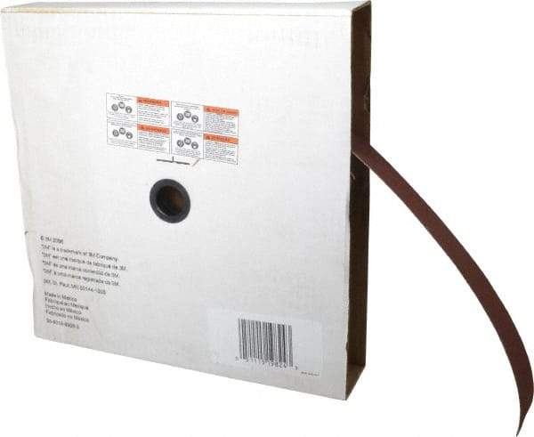 3M - 2" x 50 Yd 60 Grit Aluminum Oxide Cloth Roll - Medium Grade, X Weighted Backing - Industrial Tool & Supply