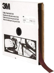 3M - 1" x 50 Yd 100 Grit Aluminum Oxide Cloth Roll - Fine Grade, J Weighted Backing - Industrial Tool & Supply