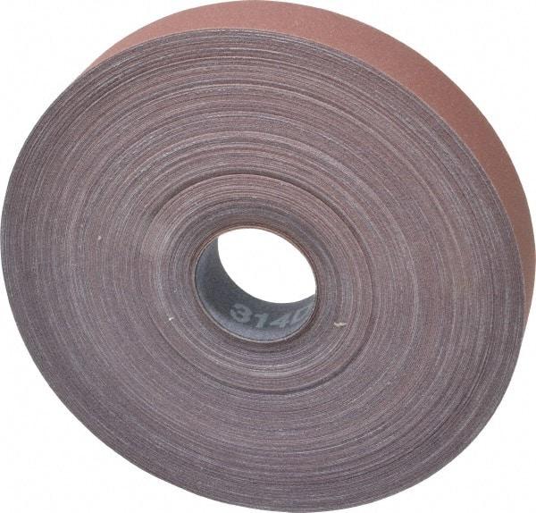 3M - 1" x 50 Yd 280 Grit Aluminum Oxide Cloth Roll - Extra Fine Grade, J Weighted Backing - Industrial Tool & Supply