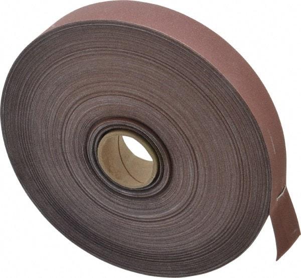 3M - 1" x 50 Yd 320 Grit Aluminum Oxide Cloth Roll - Extra Fine Grade, J Weighted Backing - Industrial Tool & Supply