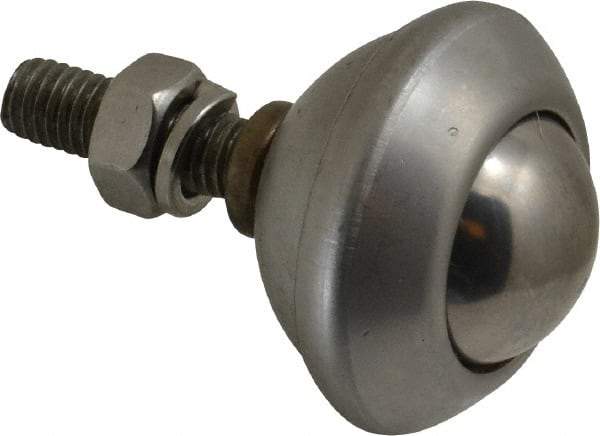 SKF - Round, Stainless Steel Ball Transfer - 32.5mm Mount Height, 121 Lb. Capacity - Industrial Tool & Supply