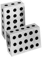 Suburban Tool - 0.0001 Squareness Per Inch, Hardened Steel, 2-4-6 Block with 23 Hole Setup Block - 3/8 - 16 Inch Tapped Hole Size, Sold As Matched Pair - Industrial Tool & Supply