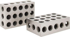 Value Collection - 0.0003 Squareness Per Inch, Hardened Steel, 2-4-6 Block with 23 Hole Setup Block - 0.0001 to 0.0007 Inch Overall Tolerance, 5/8-11 Inch Tapped Hole Size, 56-60 HRC Hardness, Sold As Matched Pair - Industrial Tool & Supply