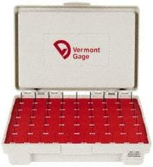Vermont Gage - 55 Piece, 0.006-0.06 Inch Diameter Plug and Pin Gage Set - Minus 0.0002 Inch Tolerance, Class ZZ - Industrial Tool & Supply