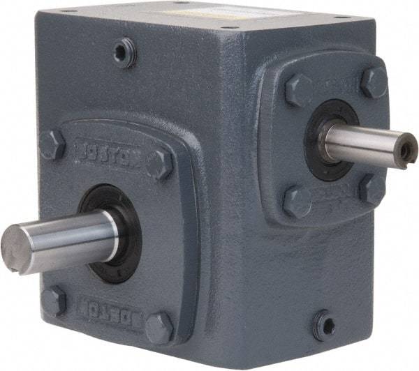 Boston Gear - 1 Centerline Distance, 10:1, 175 RPM Output, 0.44 Input Horsepower, 138 Lbs. Max Torque, Speed Reducer - Single Shaft Left - Industrial Tool & Supply