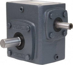 Boston Gear - 3-1/4 Centerline Distance, 10:1, 175 RPM Output, 7-3/4 Input Horsepower, 2,532 Lbs. Max Torque, Speed Reducer - Part No. 732-10-G, 7/8" Shaft Diam, Single Shaft Left, 7/8" Bore, 6-3/4" High - Industrial Tool & Supply