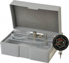 Mitutoyo - 0.06 Inch Range, 0.0005 Inch Dial Graduation, Horizontal Dial Test Indicator - 1.5748 Inch Black Dial, 0-15-0 Dial Reading, Accurate to 0.0005 Inch - Industrial Tool & Supply