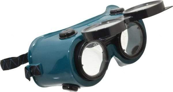 PRO-SAFE - Size Universal, Green Welding Goggles - Green Frame - Industrial Tool & Supply